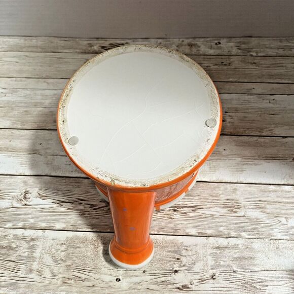 Ceramic Decorative Watering Can Pitcher Vase, Orange, Floral, Spring, Easter - Picture 6 of 10